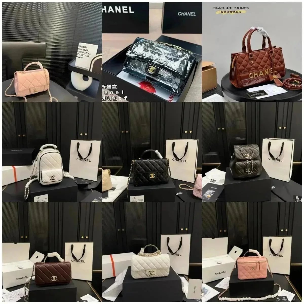 CHANEL Quilted Leather Handbags Collection