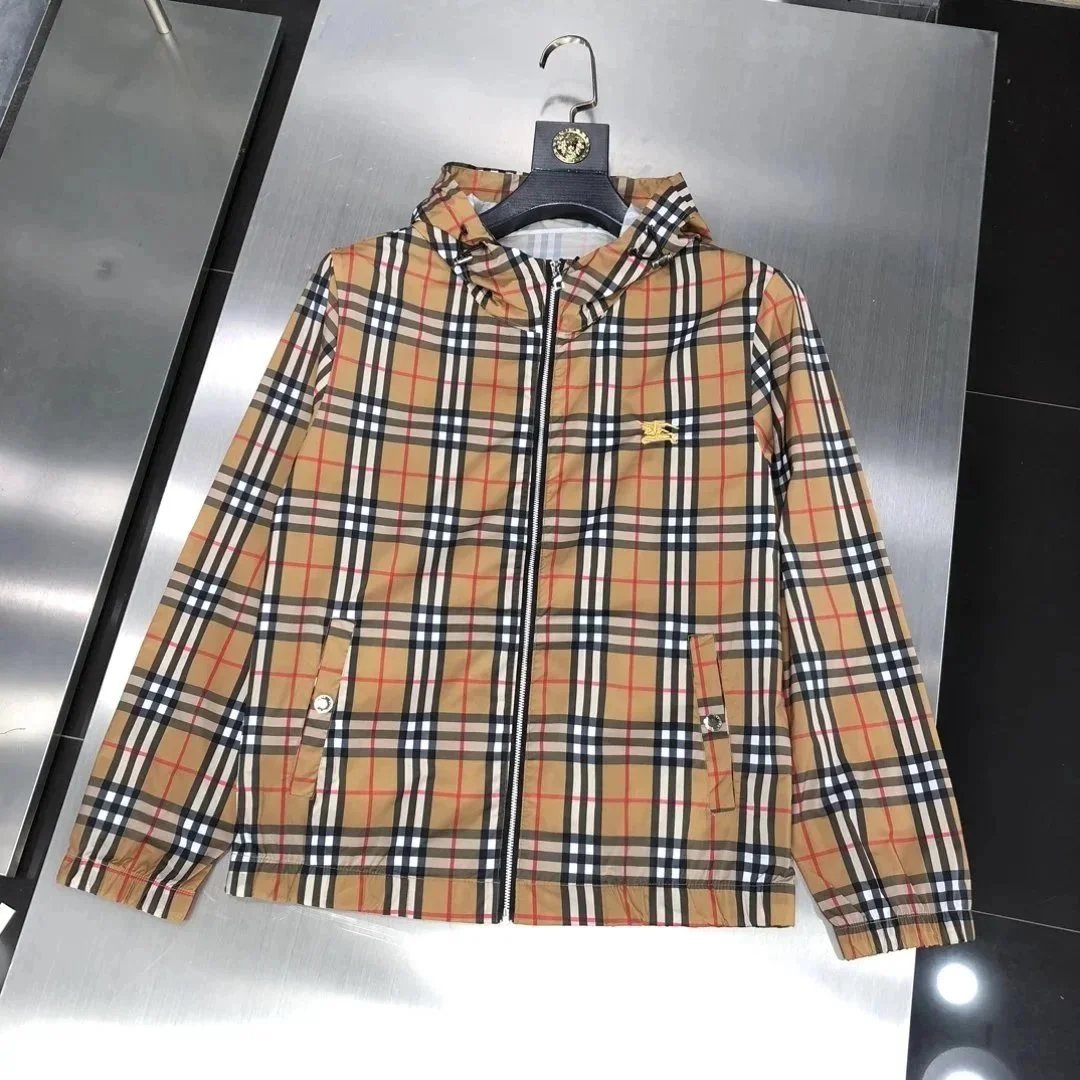 Burberry Check Pattern Hooded Jacket for Kids