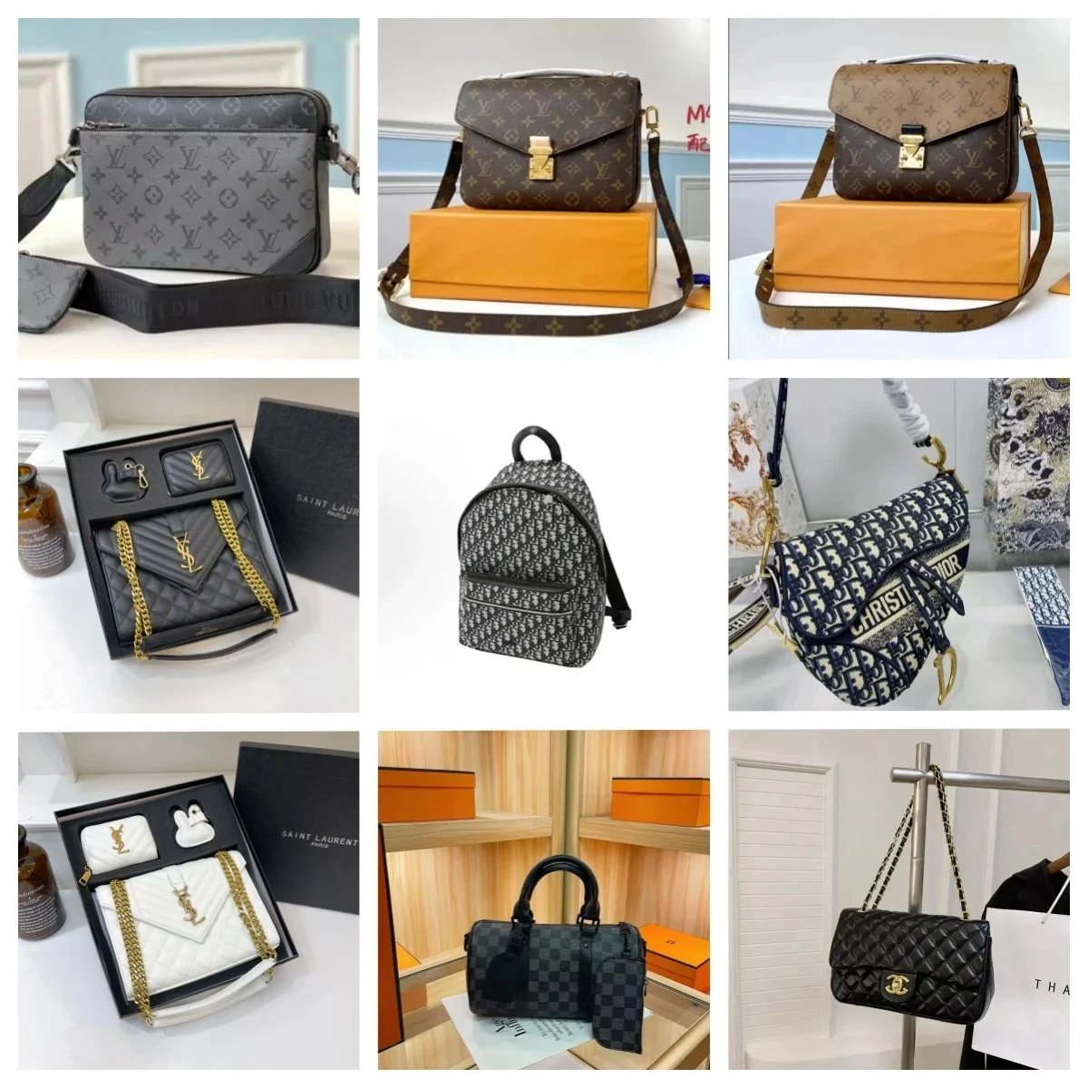 Luxury Designer Handbags Collection - LV, Dior, YSL, Chanel