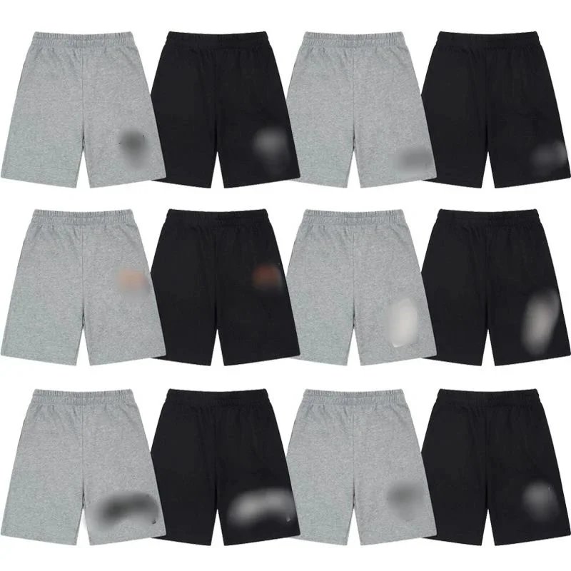 Men's Casual Cotton Shorts Gray Black Elastic Waist Comfortable Everyday Wear