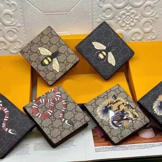 Gucci Bee Snake Tiger Print Wallets Collection