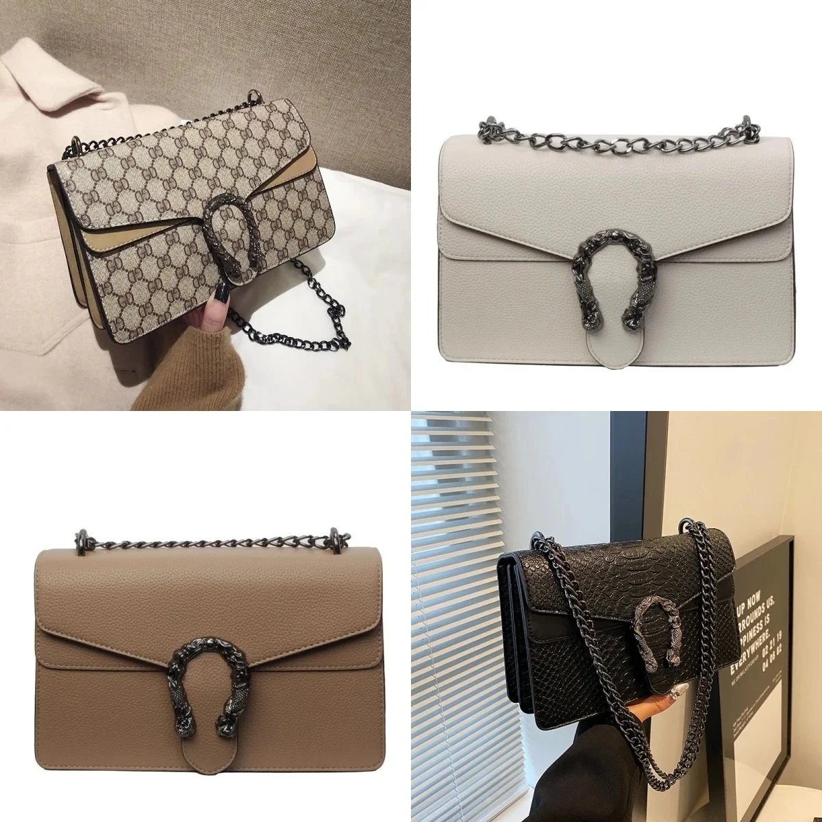 Dolce & Gabbana DG Logo Chain Shoulder Bag Women's Fashion Handbag
