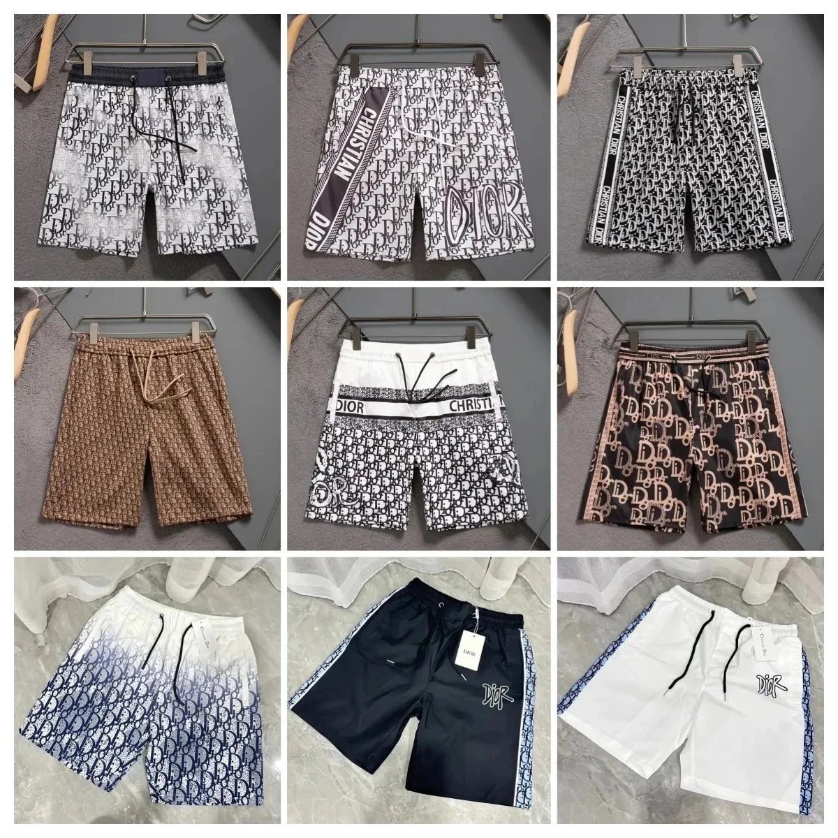 Dior Men's Printed Shorts Fashion Casual Summer Wear