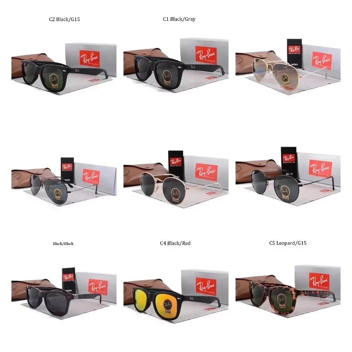 Ray-Ban Sunglasses Classic Aviator and Wayfarer Styles