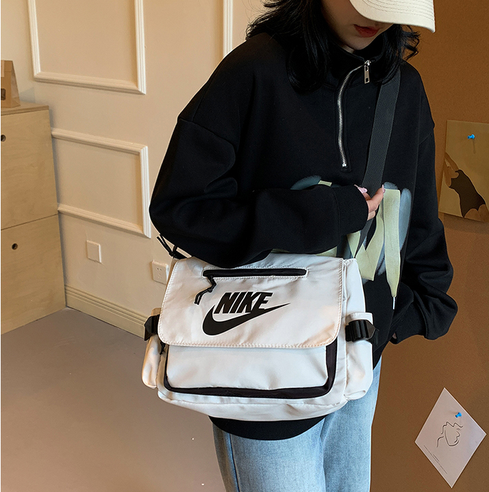 Nike White Crossbody Bag with Black Logo