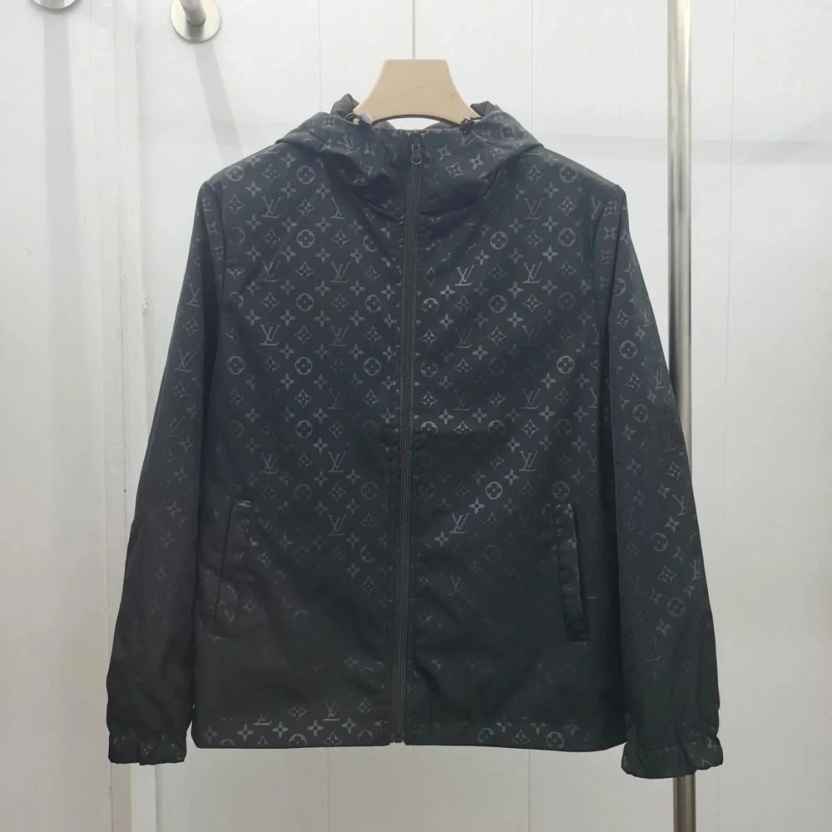 Louis Vuitton Monogram Print Hooded Jacket for Men