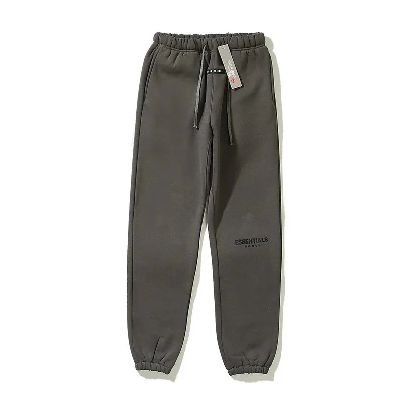 Essentials Fleece Jogger Pants for Men Women Gray