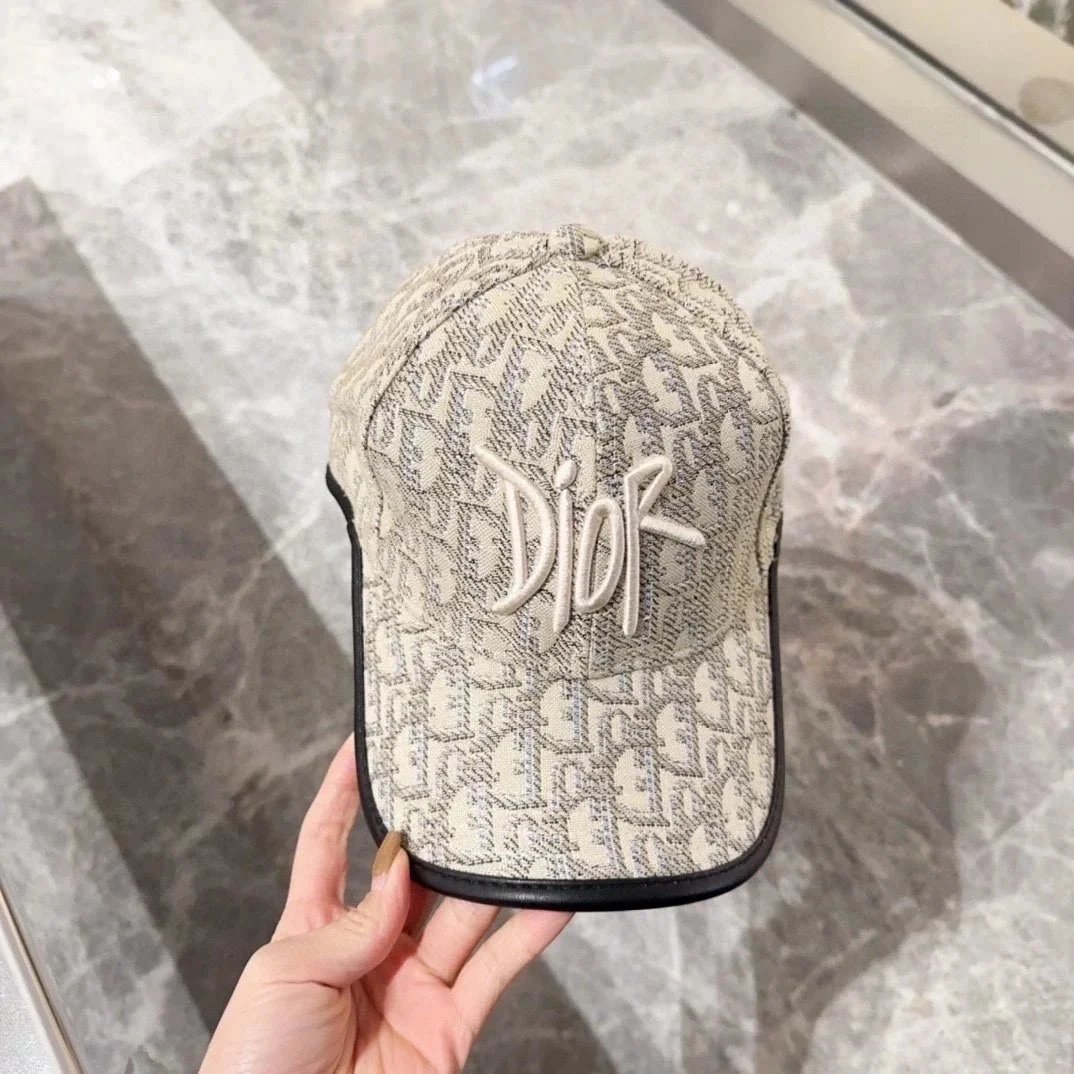 Dior Oblique Logo Embroidered Baseball Cap