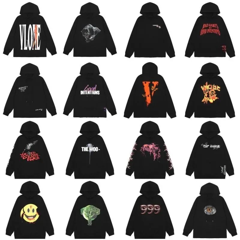 VLOVE Black Hoodies Collection - Streetwear Fashion for Men and Women