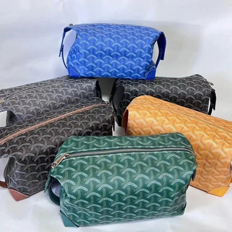 MCM Monogram Print Cosmetic Bag Travel Toiletry Case