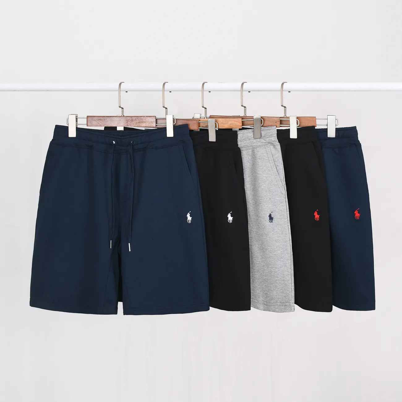 Men's Cotton Blend Shorts with Pony Logo