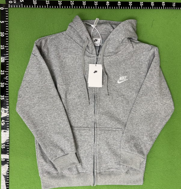 Nike Gray Full Zip Hoodie Sweatshirt