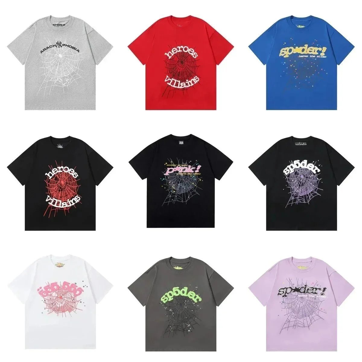 Spider Web Design T-Shirts for Men and Women - Trendy Streetwear Fashion