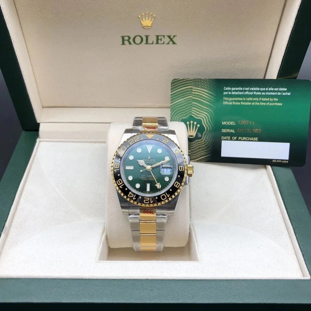Rolex GMT-Master II 126711 Two-Tone Green Dial Watch