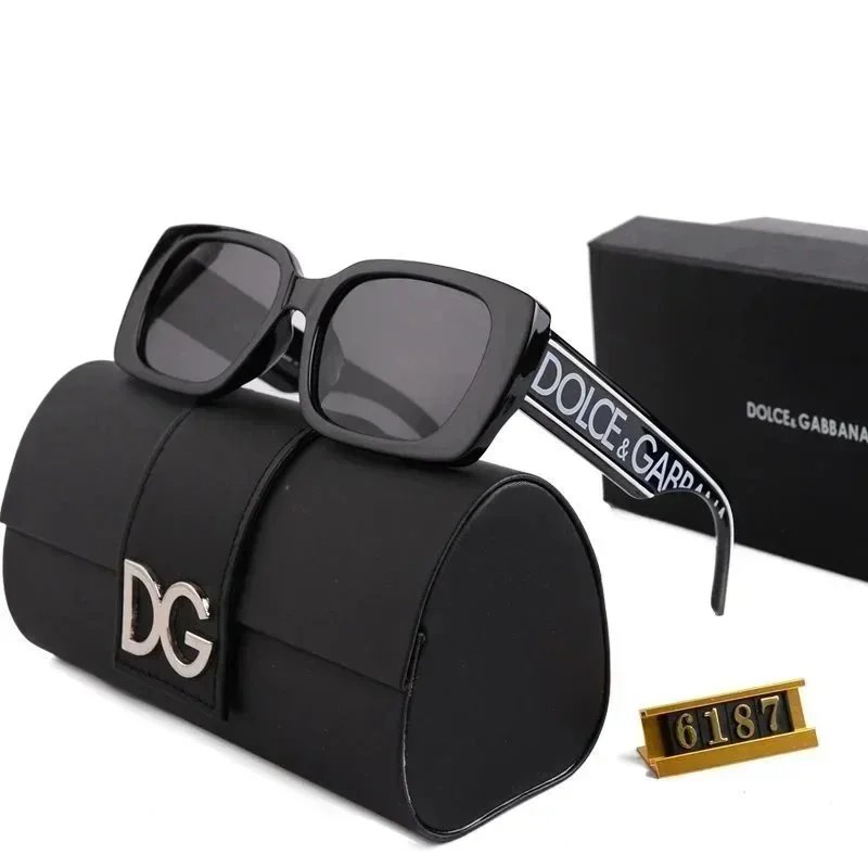 Dolce & Gabbana DG6187 Square Sunglasses for Women Men Fashion Brand Designer Shades