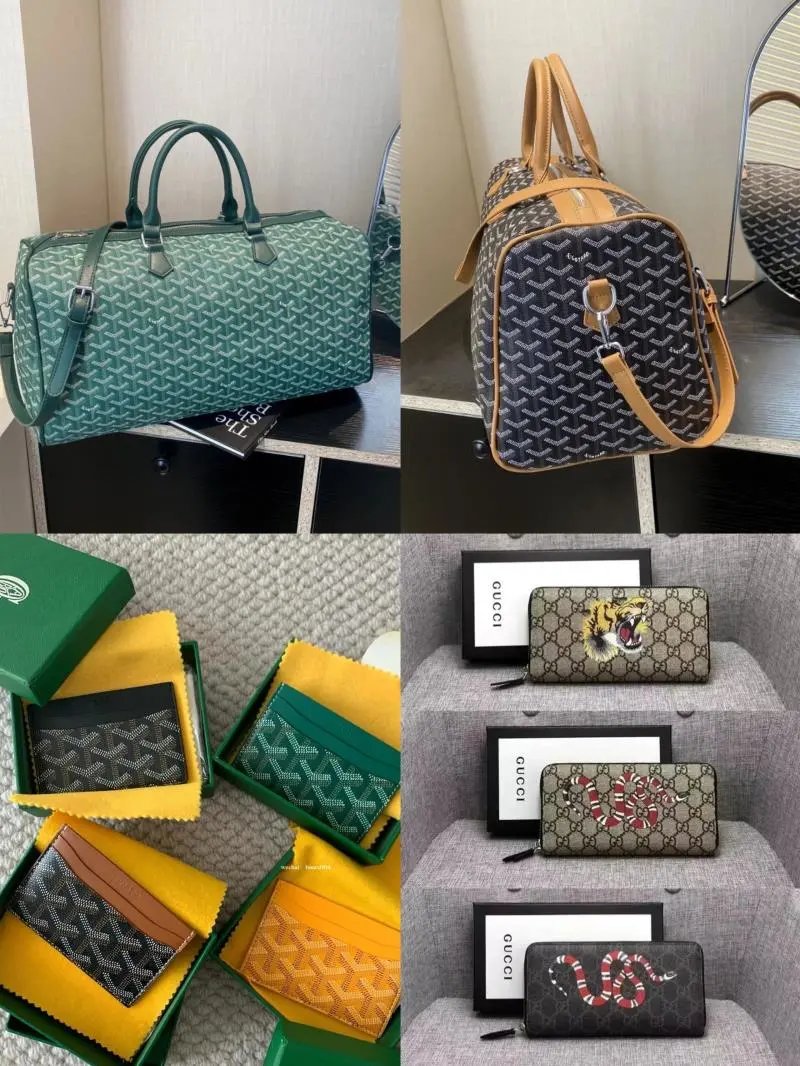 Gucci GG Supreme Duffle Bag and Animal Print Wallets