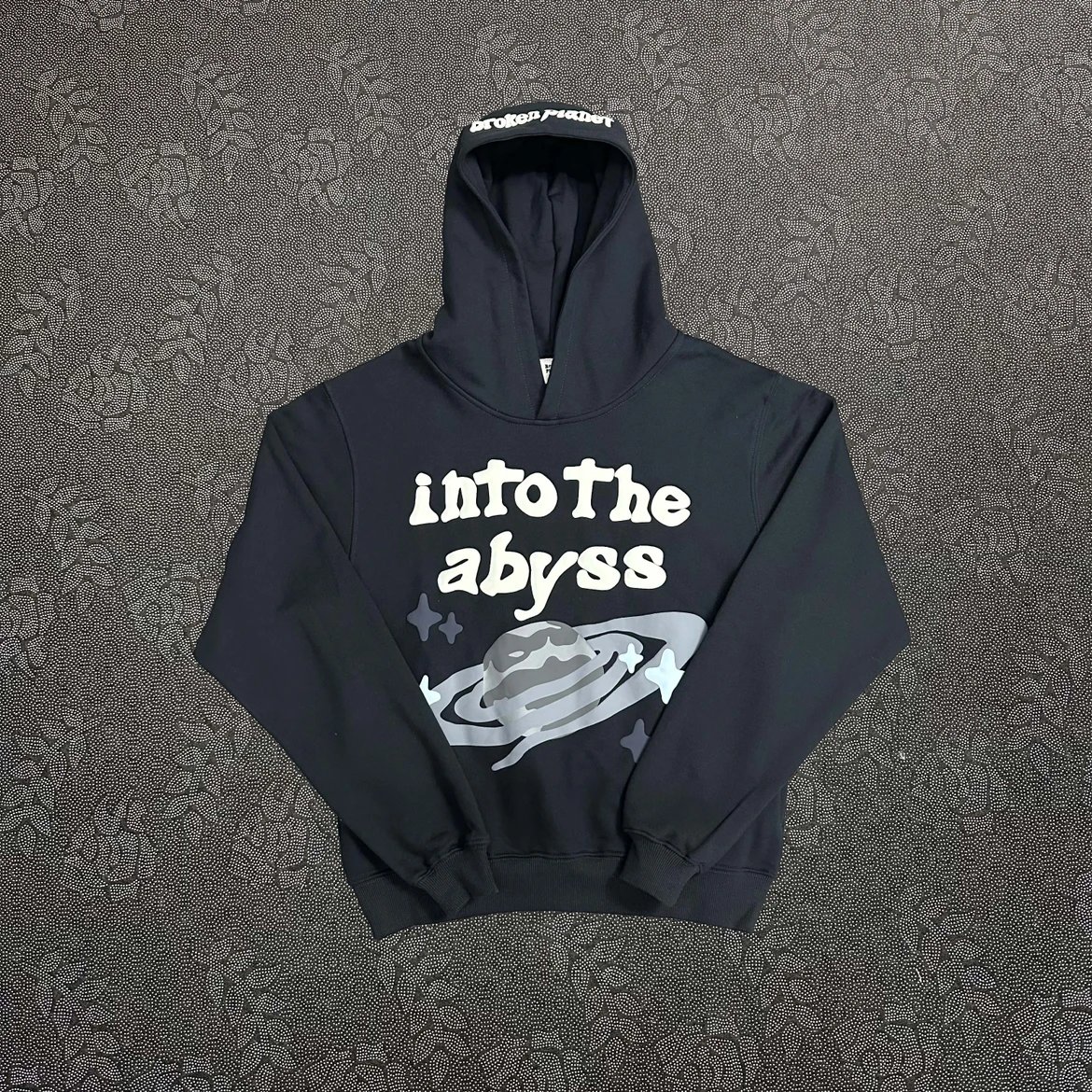 Into The Abyss Hoodie Black Space Design Sweatshirt