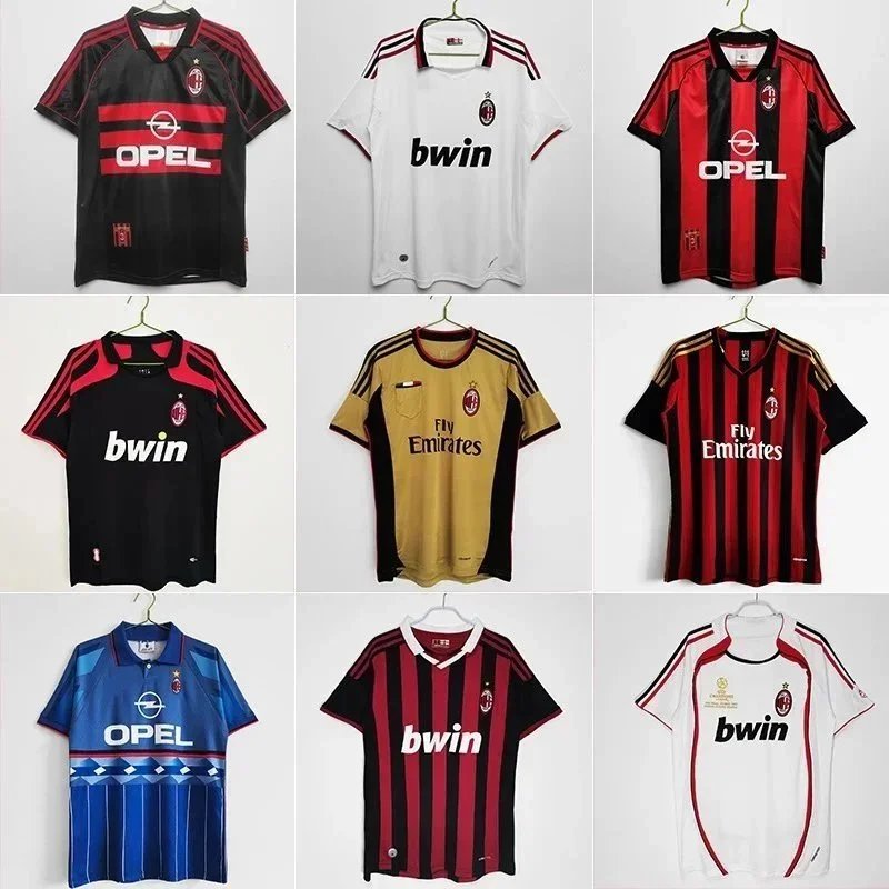 AC Milan Football Jersey Collection - Authentic Retro and Modern Kits