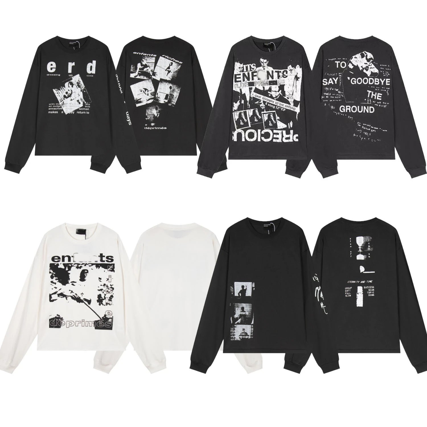Enfants Riches Déprimés Long Sleeve T-Shirt Graphic Streetwear