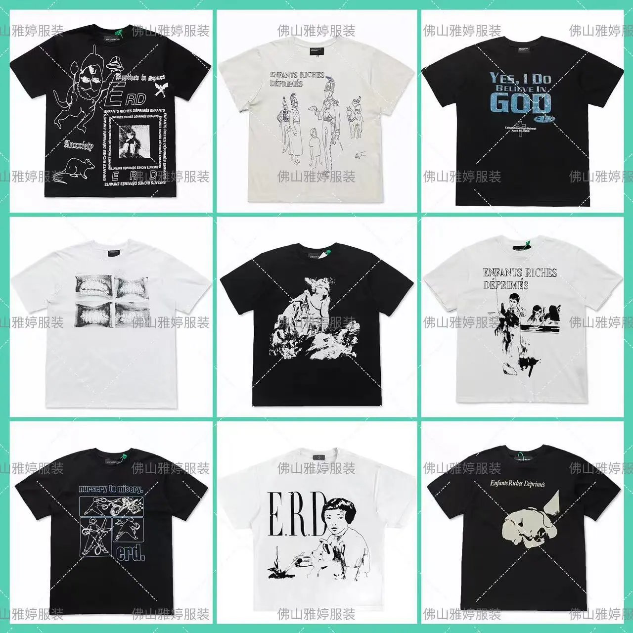 ERD Brand Graphic T-Shirts for Men and Women