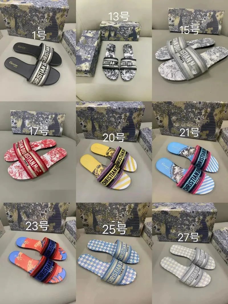 Christian Louboutin Logo Print Slide Sandals for Men and Women