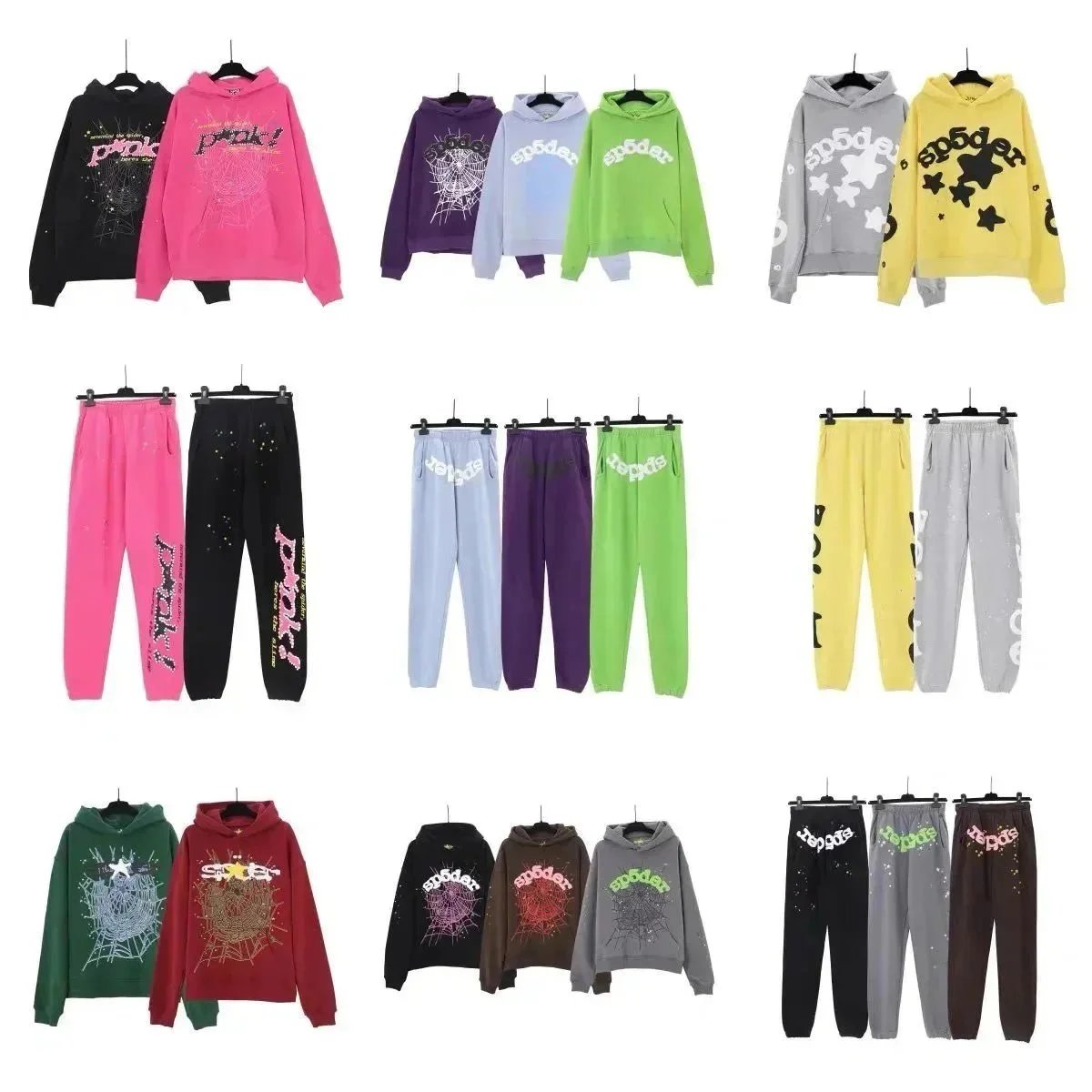 Spider Print Hoodie and Pants Set for Women - Trendy Casual Outfit