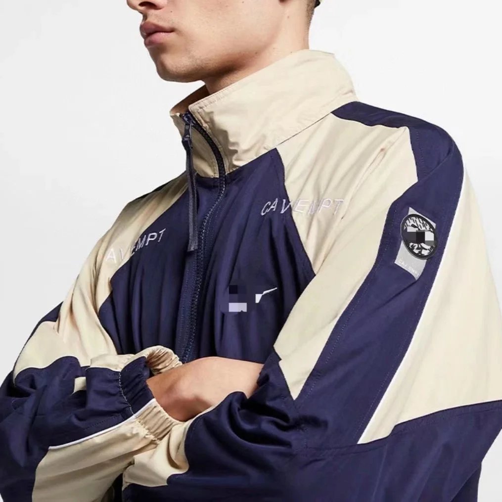 CAVENPT Men's Color Block Track Jacket Sportswear