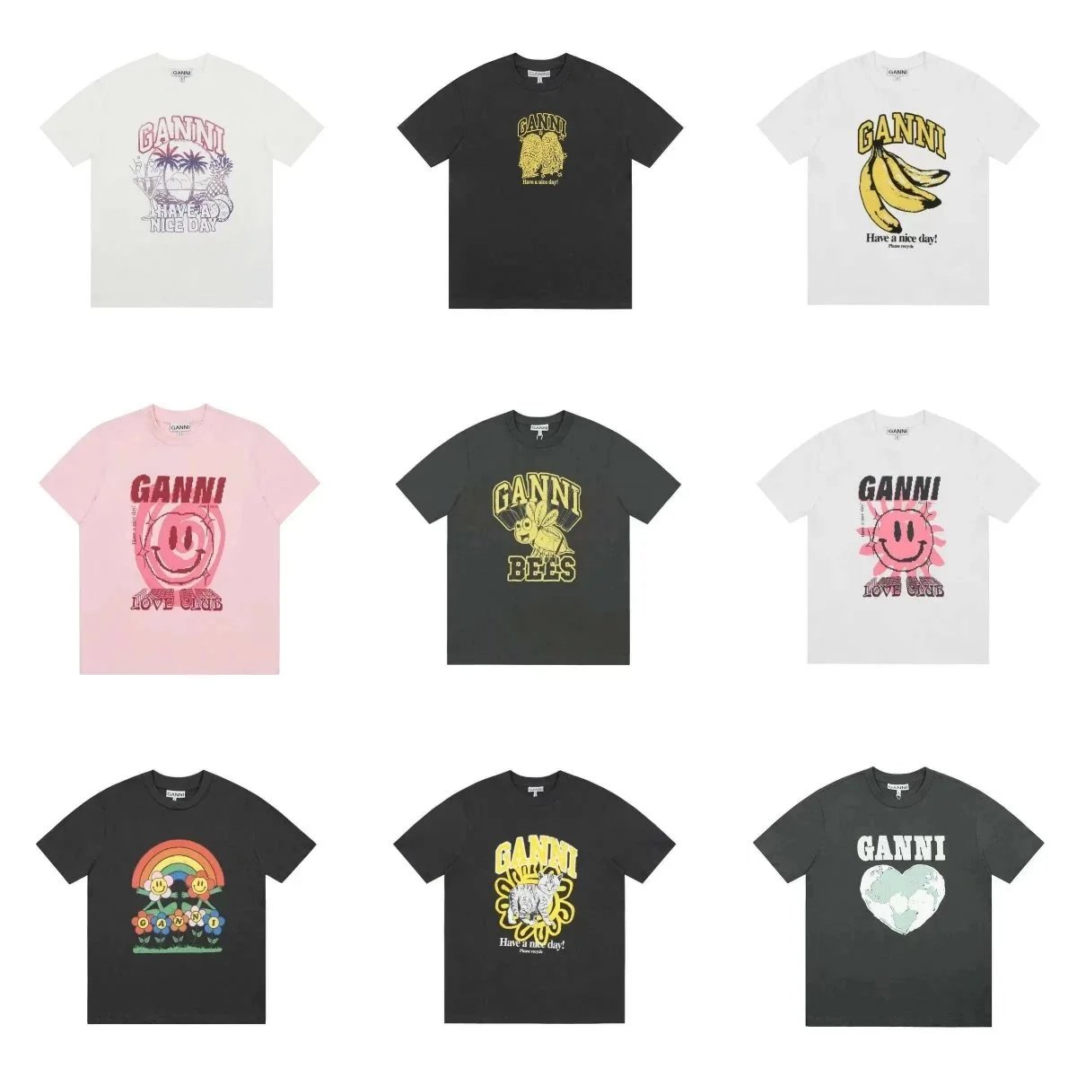GANNI Graphic T-Shirts for Men and Women