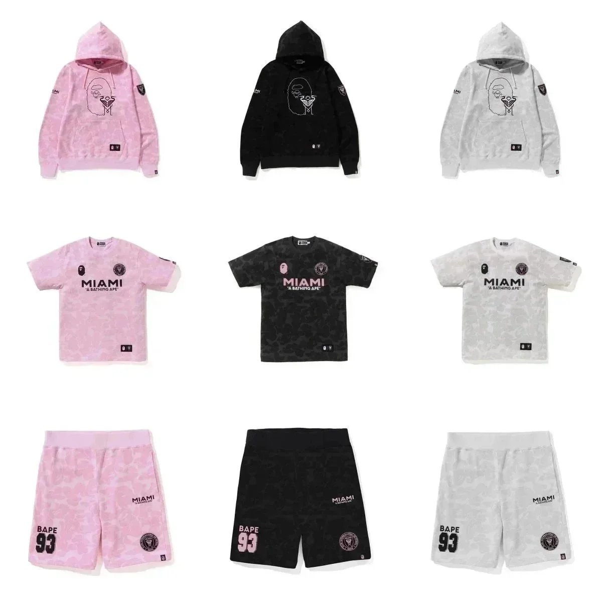 BAPE x Miami Collection Hoodies T-Shirts Shorts