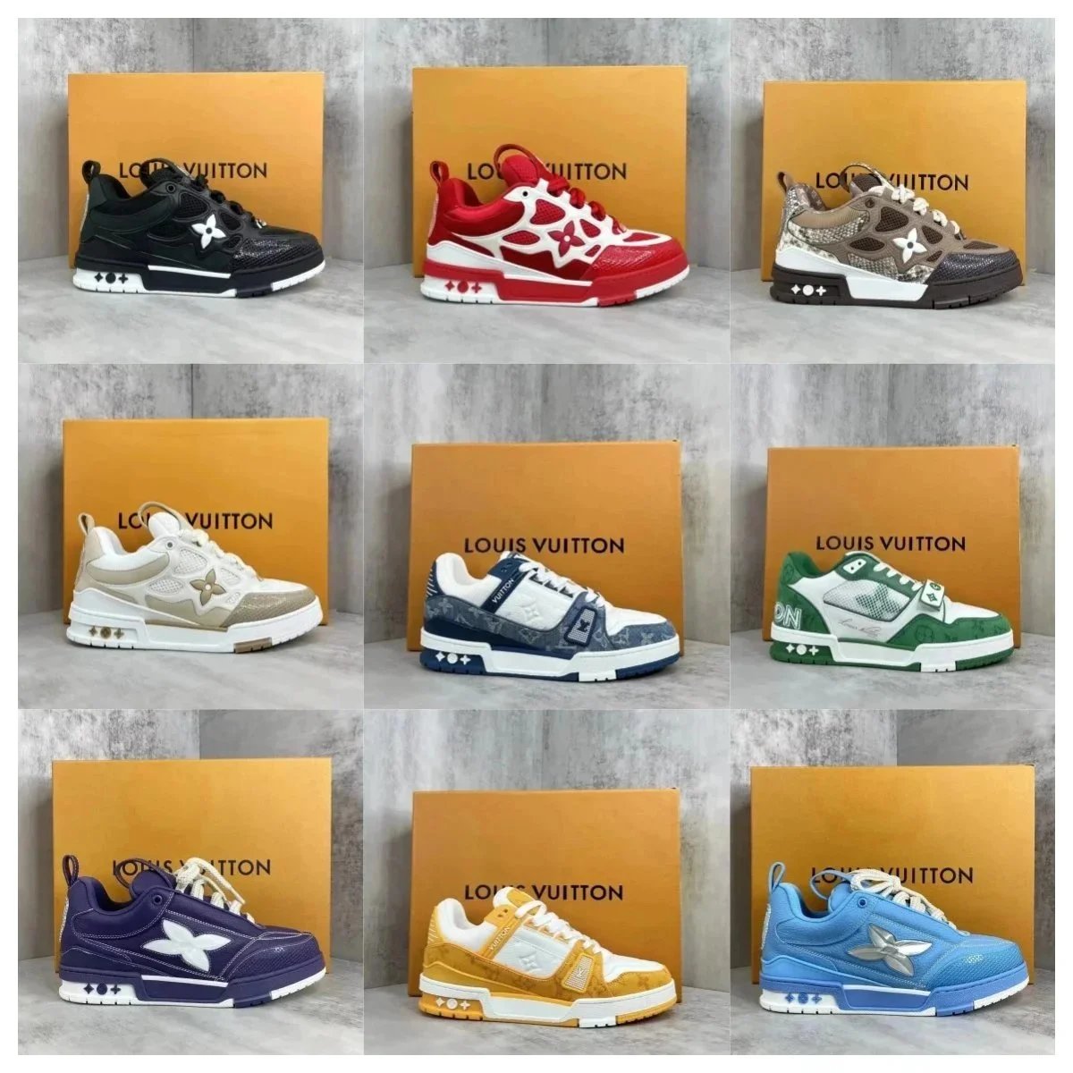 Louis Vuitton Trainer Sneakers Collection - Luxury Fashion Shoes