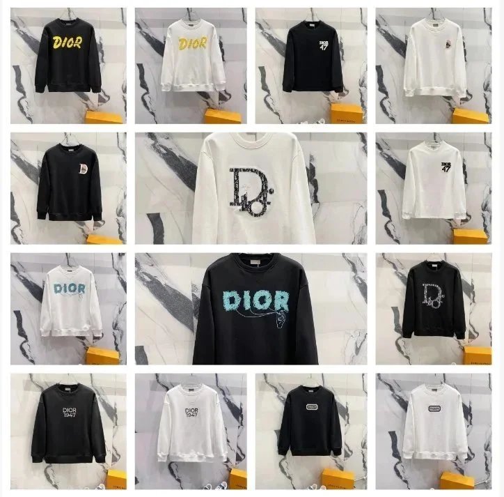 Dior Logo Sweatshirts for Men and Women - Fashionable Streetwear
