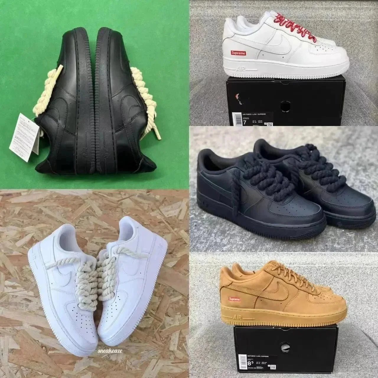 Nike Air Force 1 Low Supreme Collaboration Sneakers