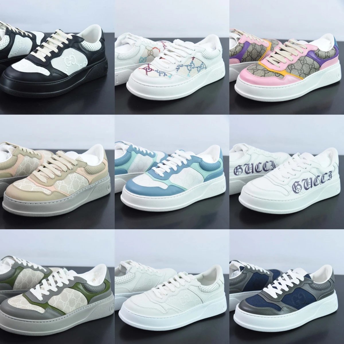 Gucci Ace Sneakers Women Fashion Platform Shoes