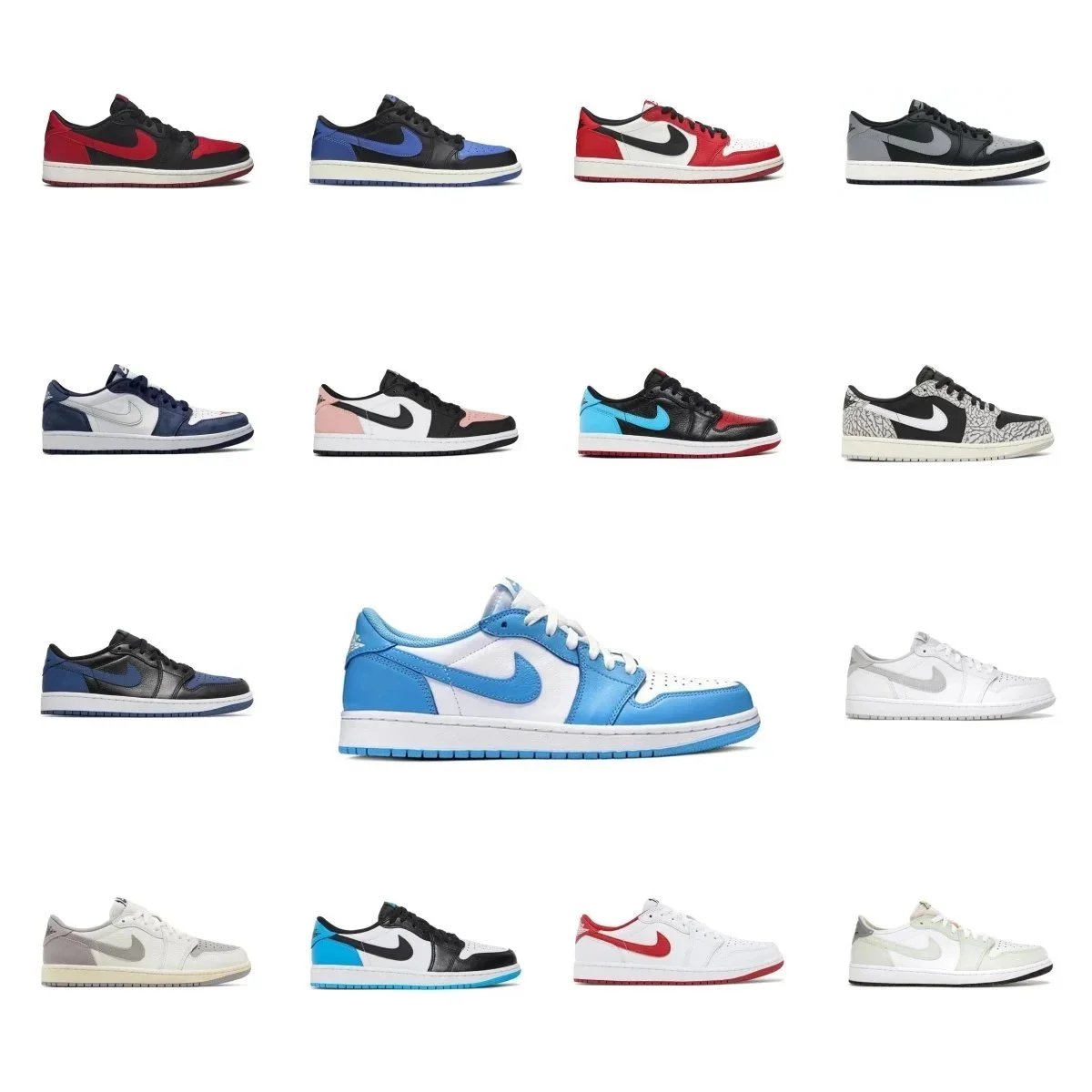 Nike Air Jordan 1 Low Sneakers - Classic Basketball Shoes for Men and Women