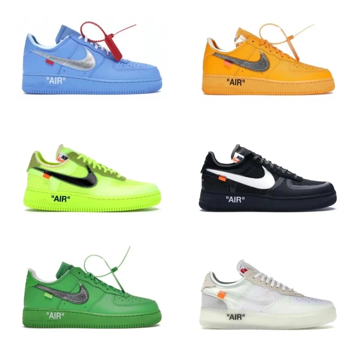 OFF-WHITE x Nike Air Force 1 Low Collaborative Sneakers