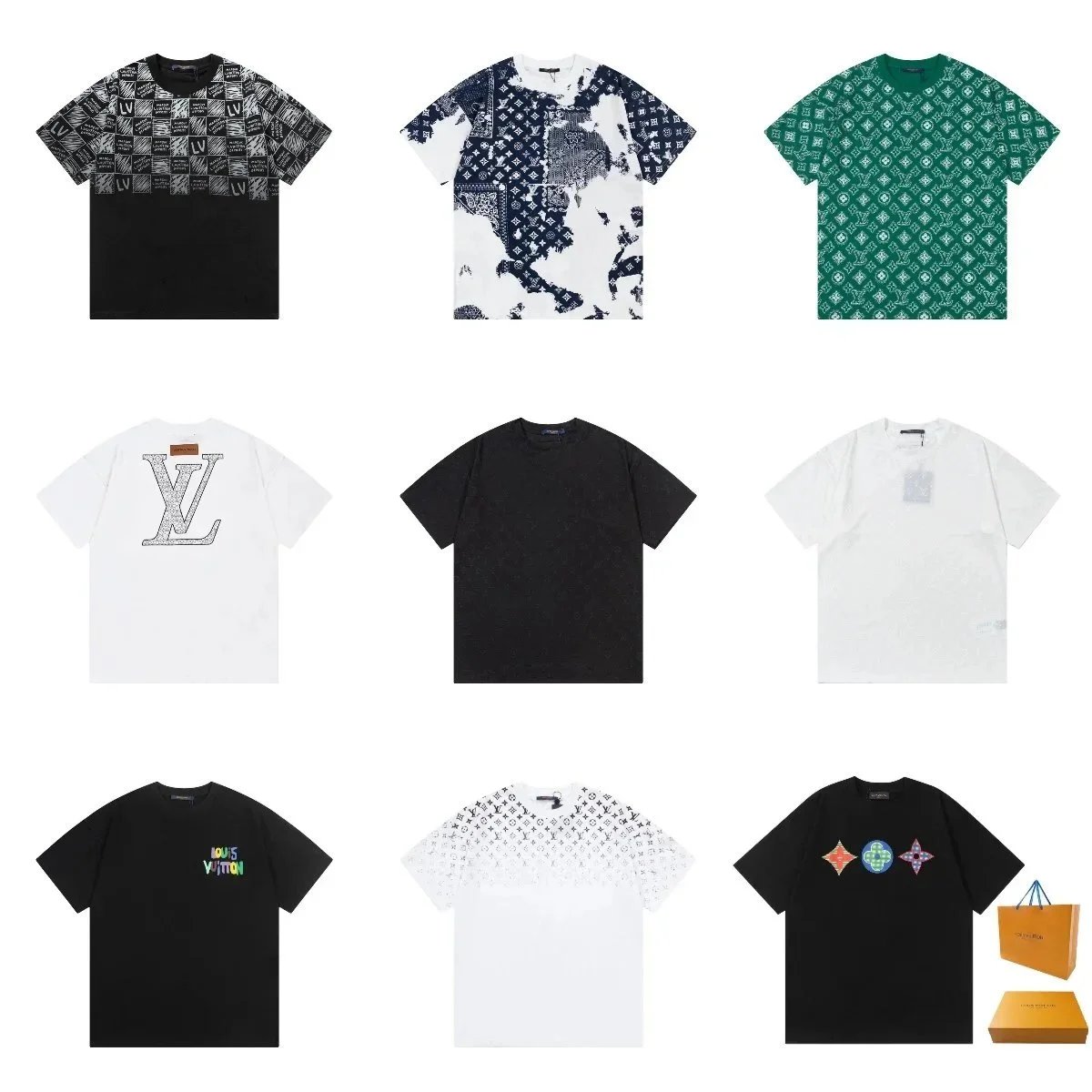 Louis Vuitton Men's Printed T-Shirts Collection