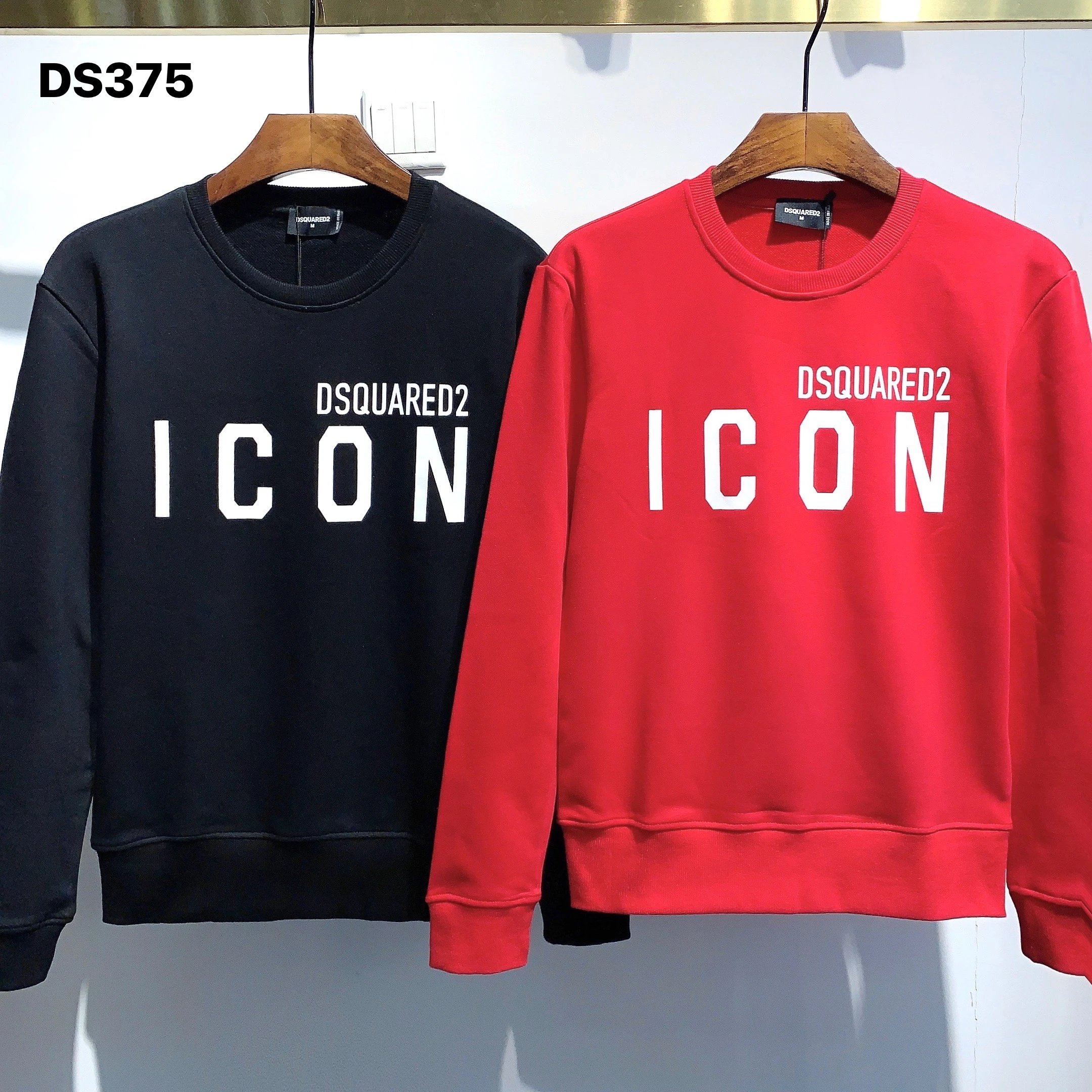 DSQUARED2 ICON Crewneck Sweatshirt Men Women Fashion Streetwear