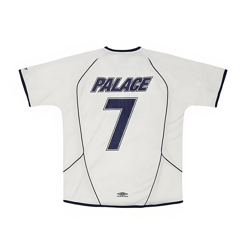 Palace 7 Jersey White Blue Football Shirt