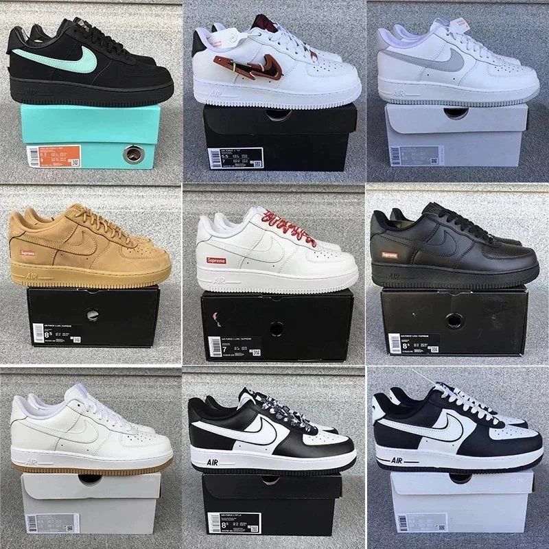 Nike Air Force 1 Low Supreme Collaboration Sneakers