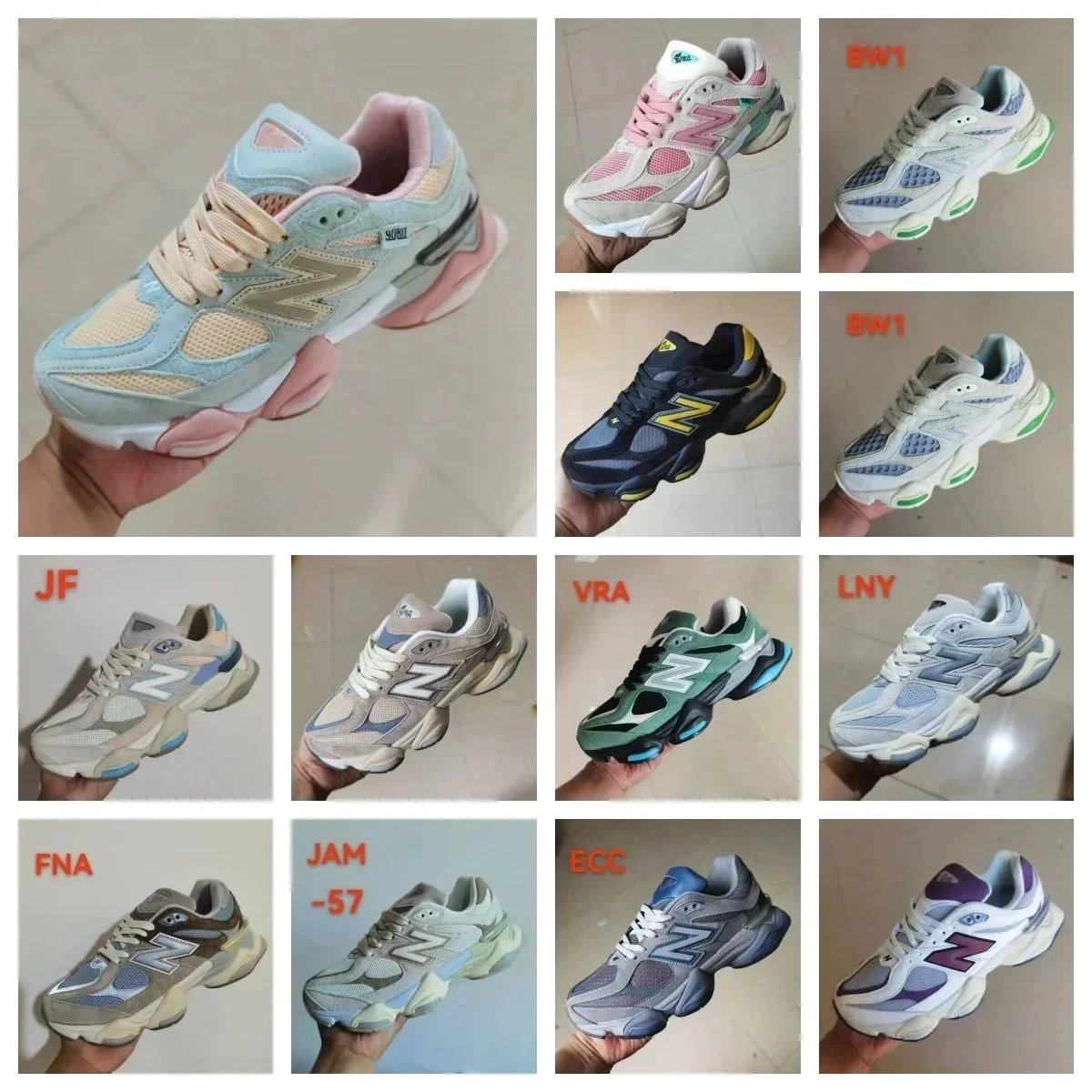 New Balance 9060 Retro Running Shoes for Men and Women