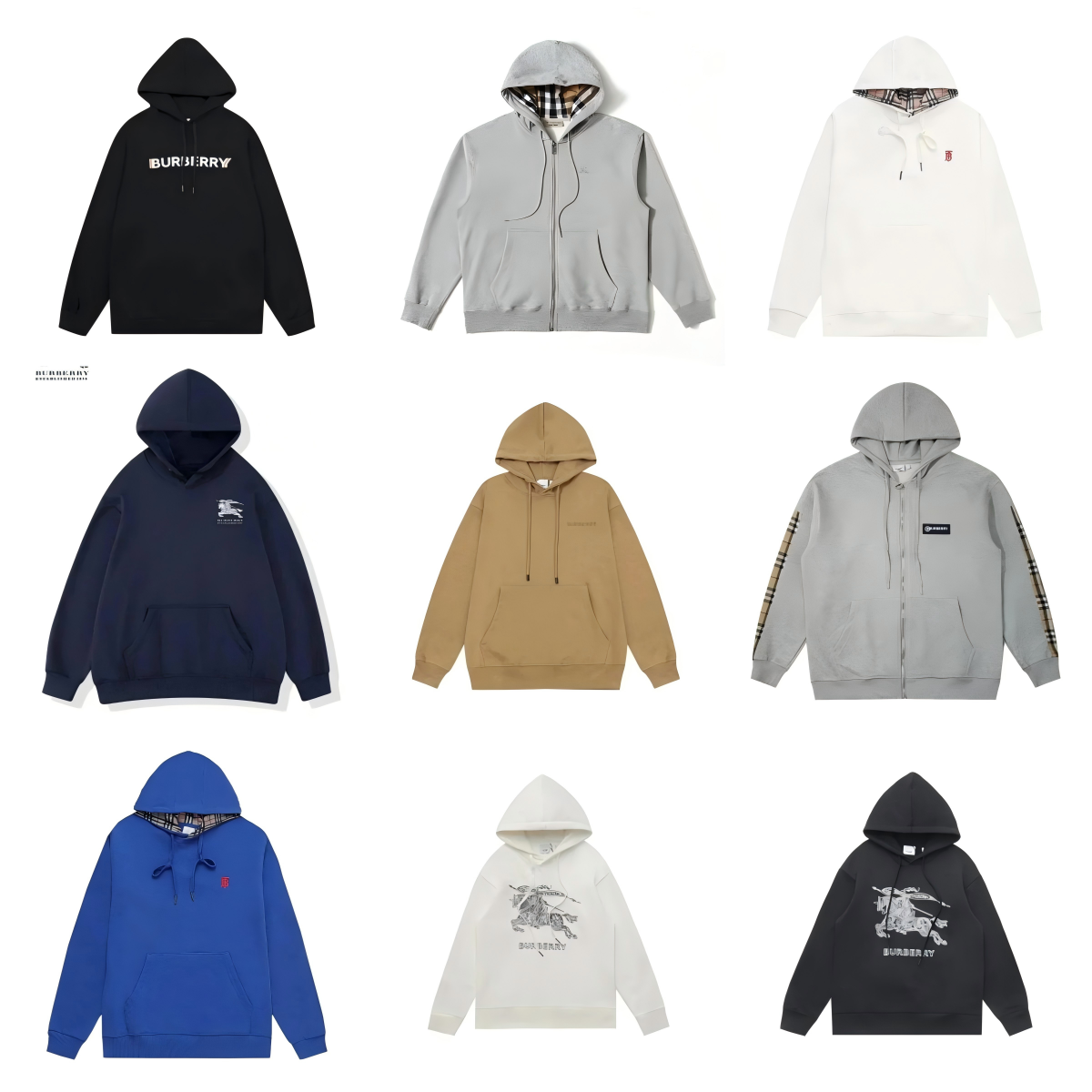 Burberry Hoodies for Men and Women - Classic Logo & Check Design