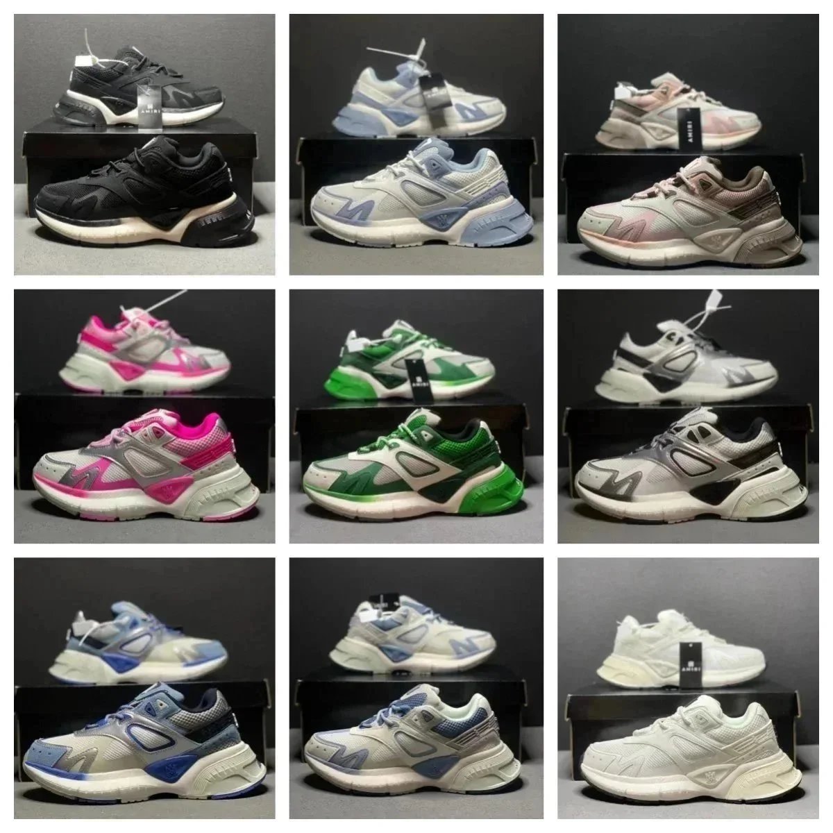 AMIRI Retro Running Sneakers for Men and Women