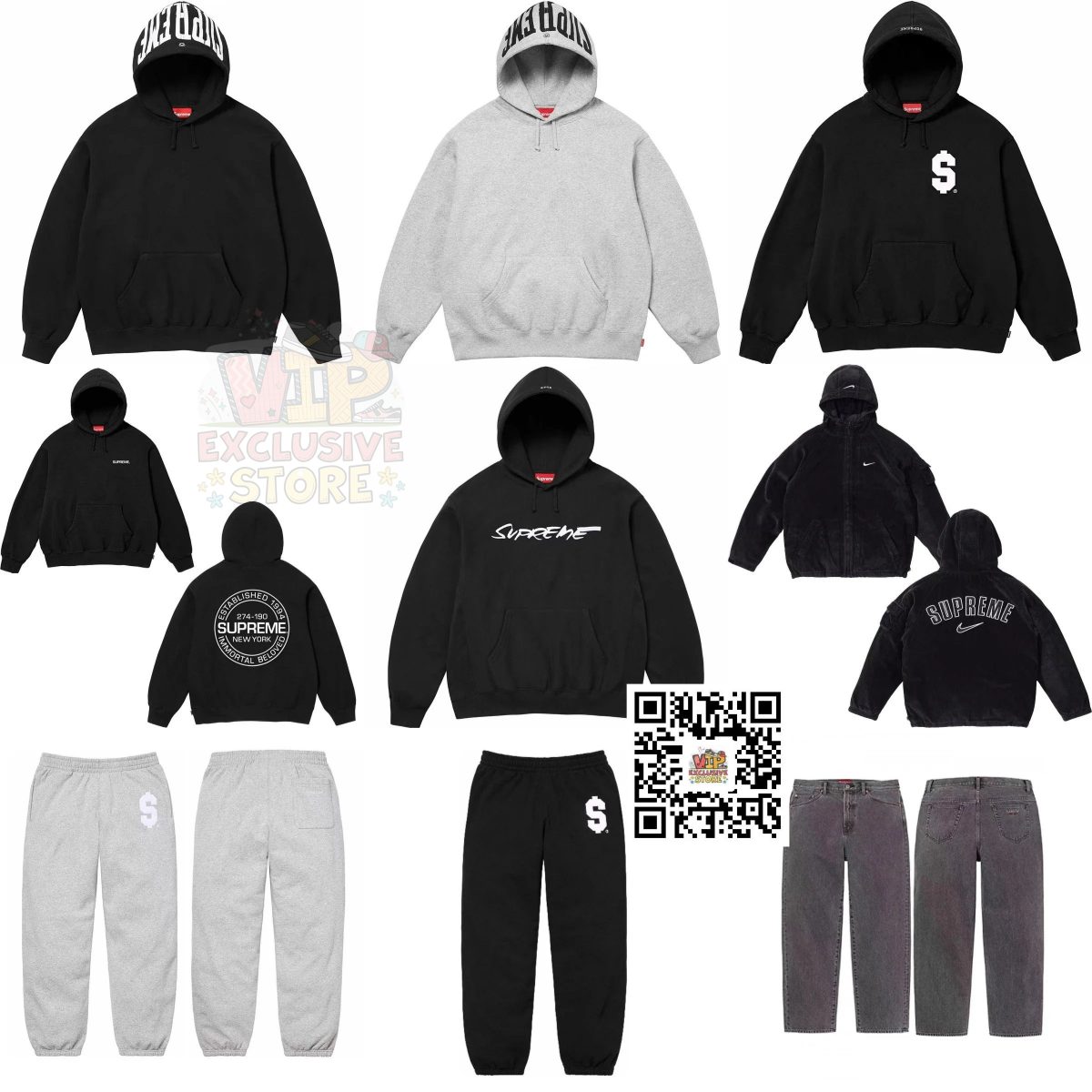 Supreme Hoodies and Sweatpants Collection