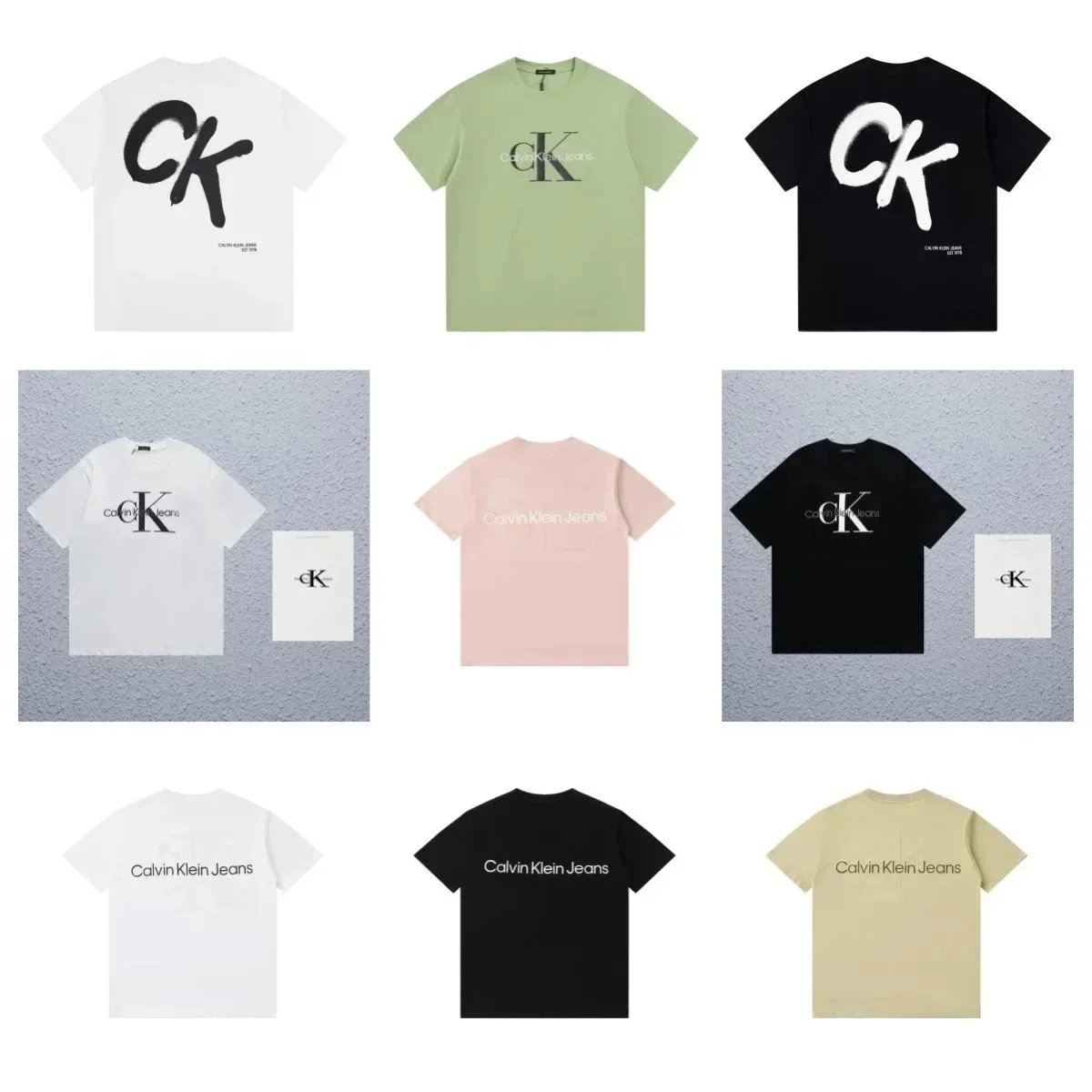 Calvin Klein CK Logo T-Shirt Men's Basic Cotton Tee