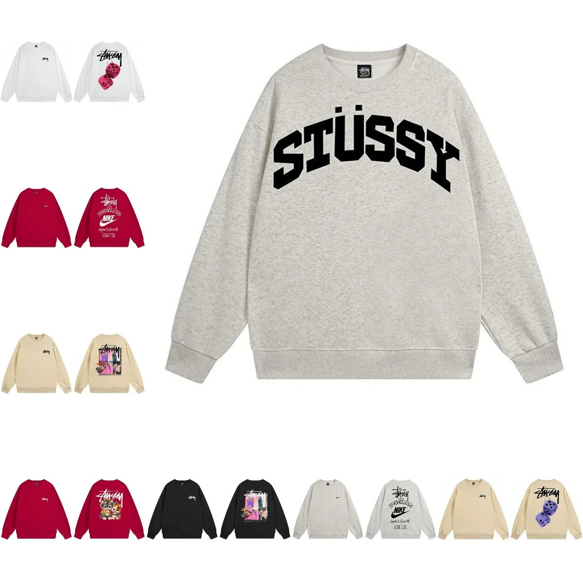 Stussy Arch Logo Crewneck Sweatshirt