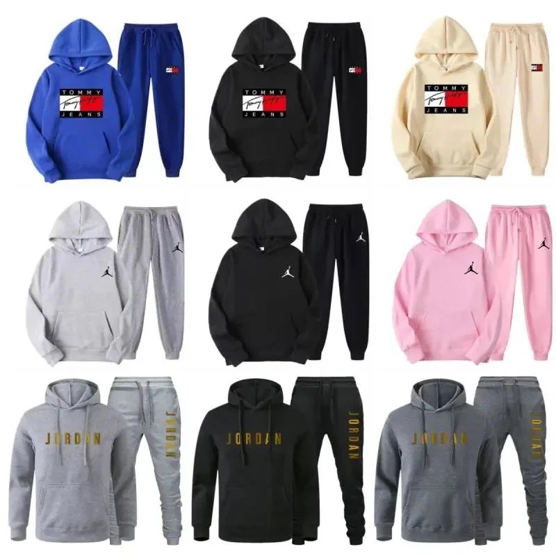 Jordan Hoodie and Sweatpants Set for Men Women