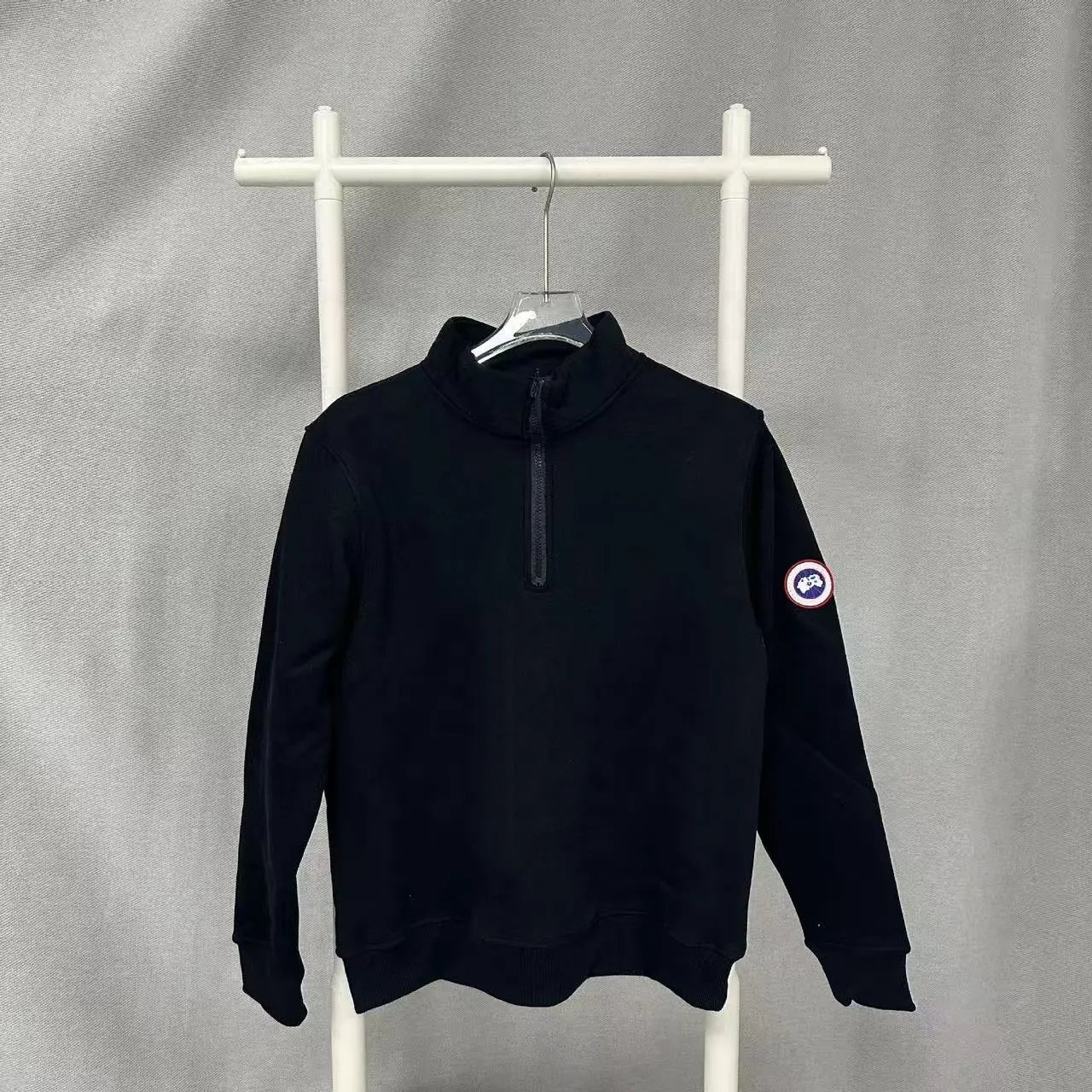 Canada Goose Black Half-Zip Sweater Men's Outdoor Wear