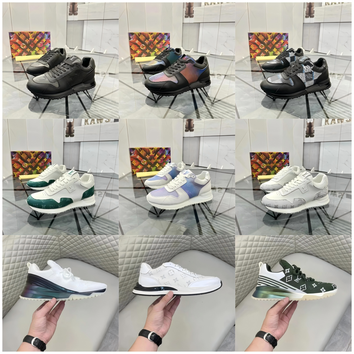 Louis Vuitton Men's Sneakers Fashion Luxury Running Shoes