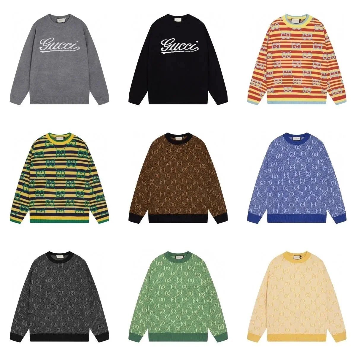 Gucci Logo Knit Sweaters for Men and Women