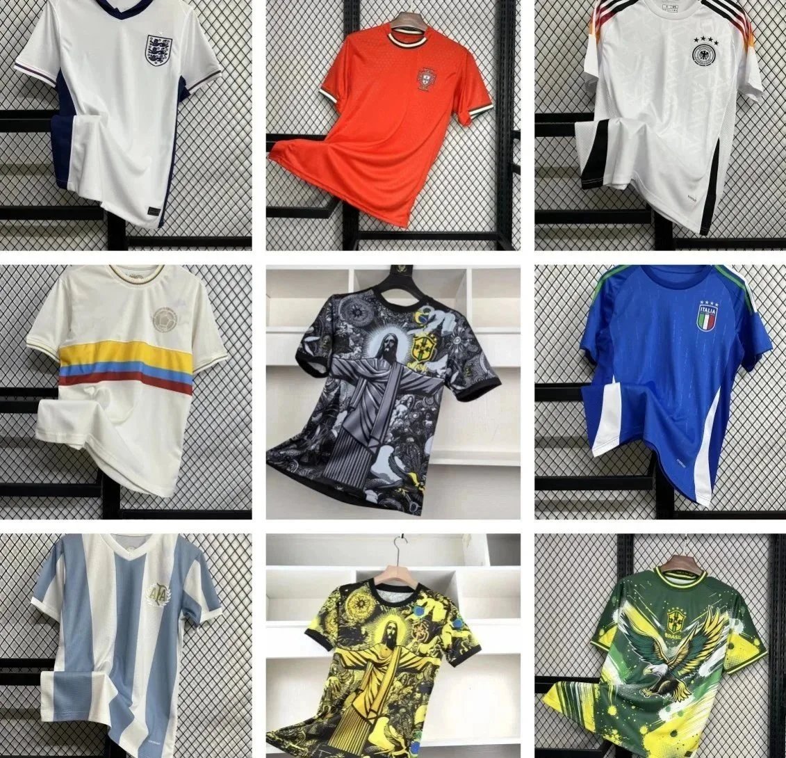 Official National Team Soccer Jerseys for Men Women Fans